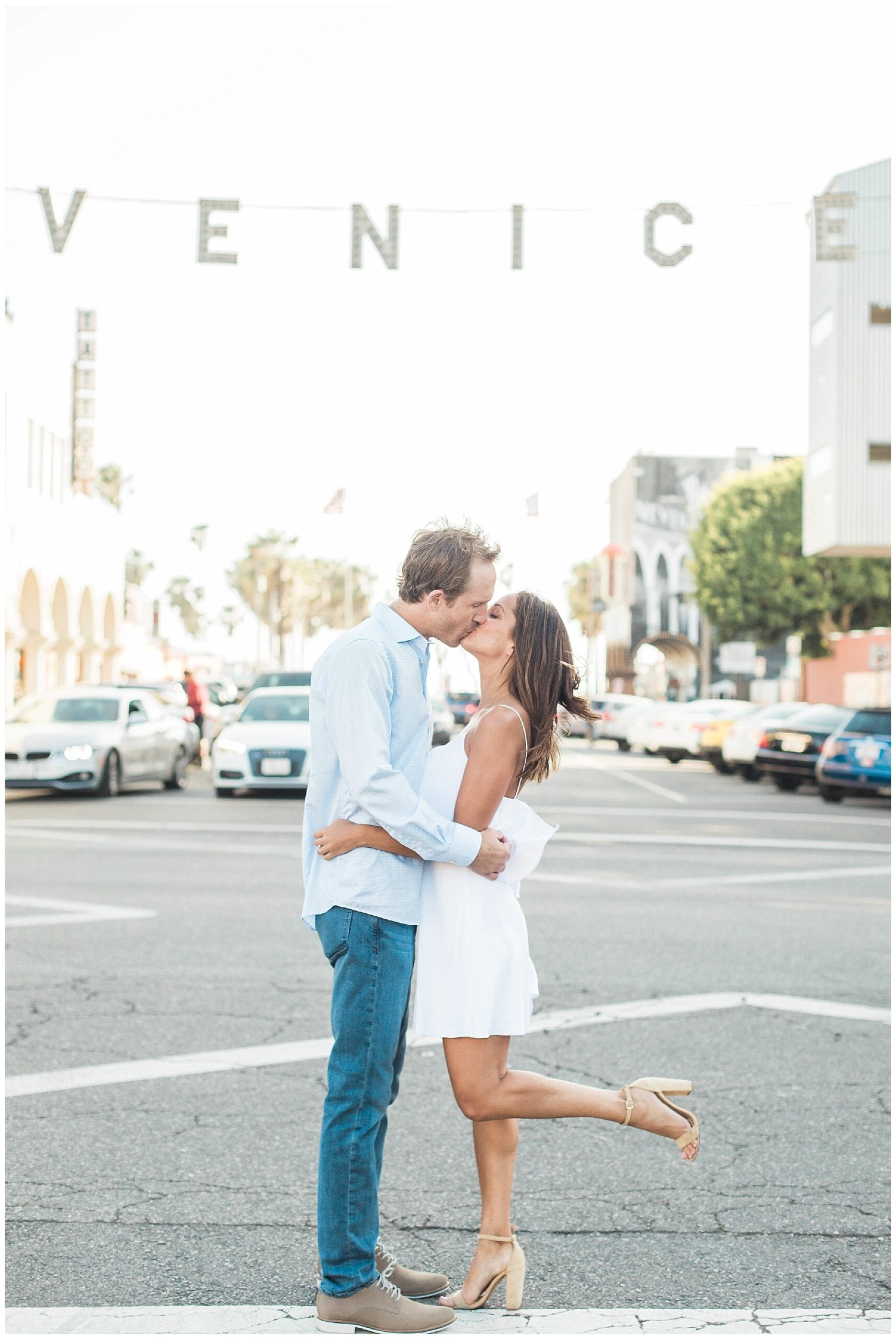 Farial + Ben | Venice Beach Engagement Session | Jen Jinkens Photography